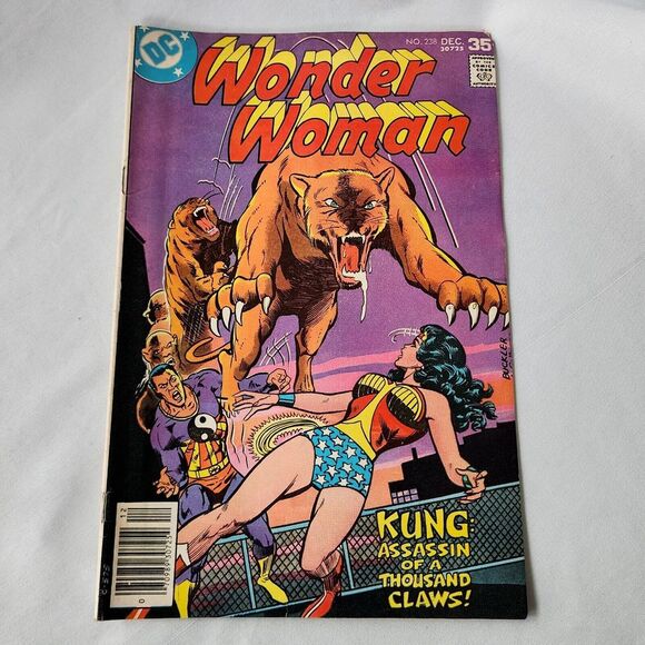 Wonder Woman #238 DC Comics 1977 Vintage Sandman Kung 1st Appearance Lt Marchand - Picture 1 of 5